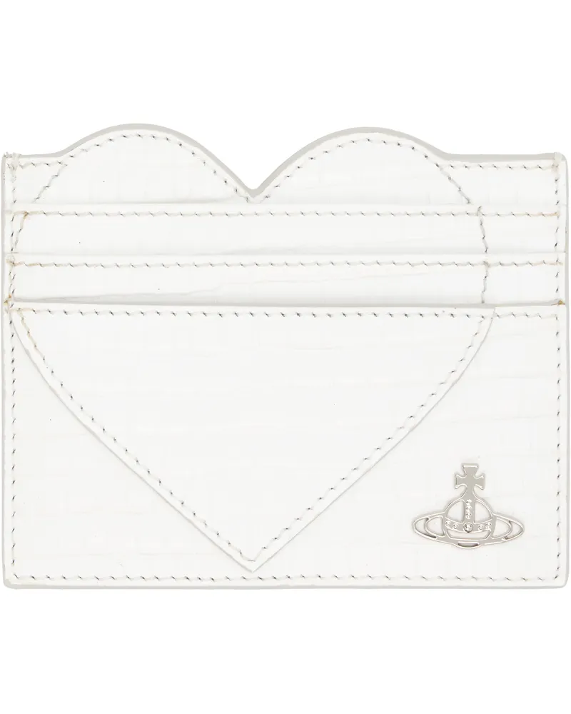 Vivienne Westwood White Heart Card Holder Aw25-white
