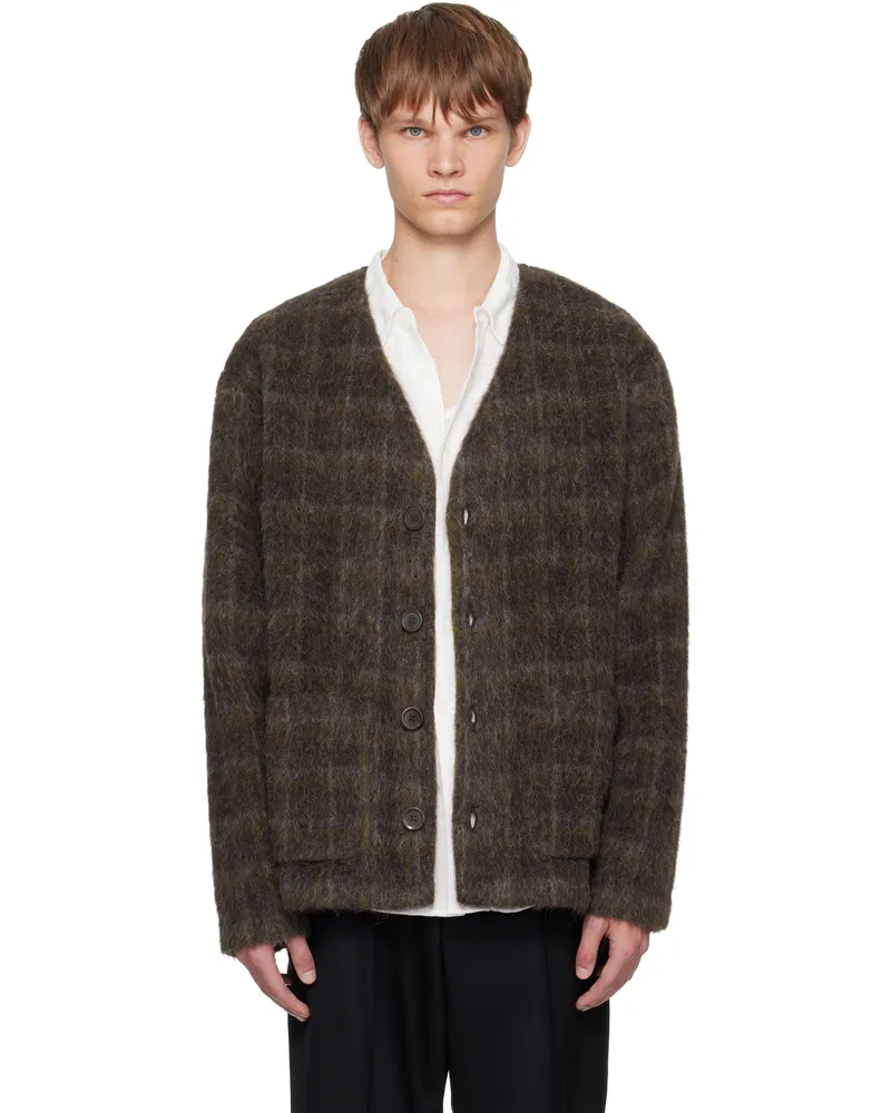 Our Legacy Brown Wool Cardigan Dorf