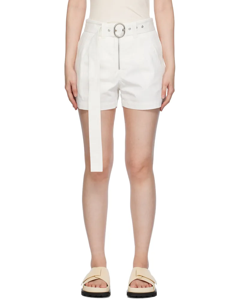 Jil Sander White Tailored Shorts 100