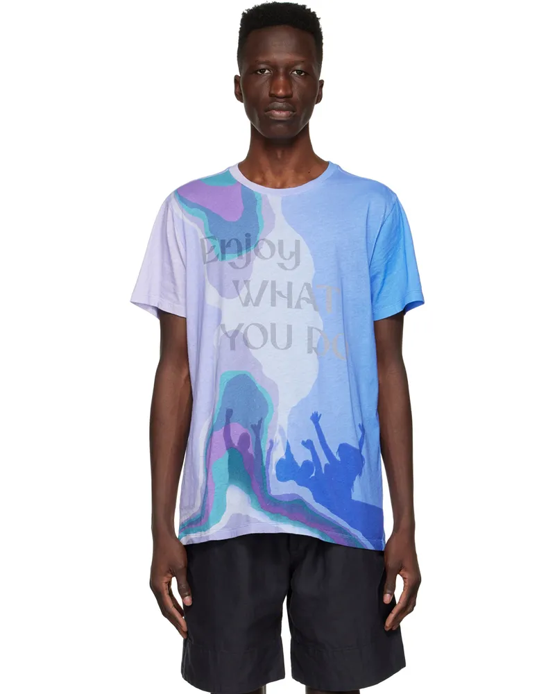 Isabel Marant Blue Cotton T-Shirt Blue