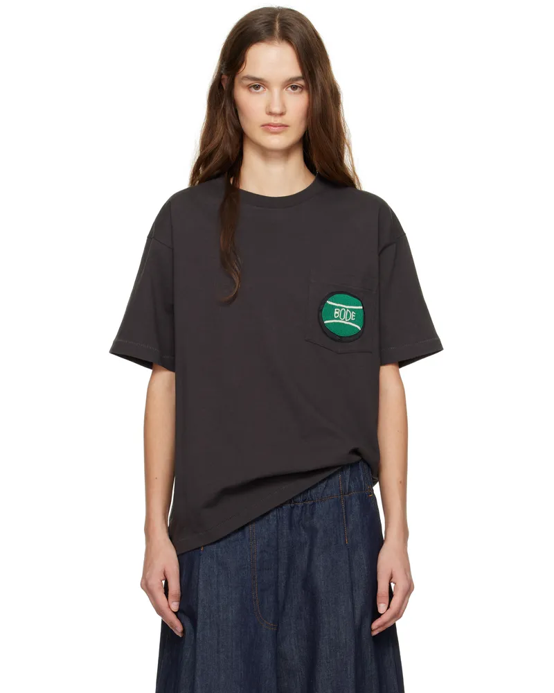 BODE Black Game Point Pocket T-shirt Black