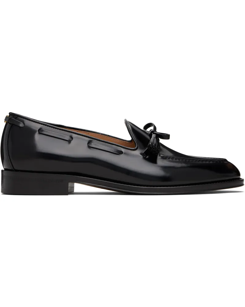 Valentino Garavani Black Bowshire Loafers 0no