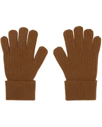 Ermenegildo Zegna Tan Oasi Cashmere Gloves N05