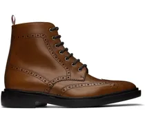Brown Classic Wingtip Brogue Boots