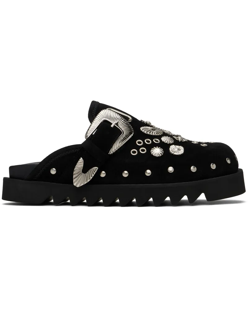 Toga SSENSE Exclusive Black Loafers Suede