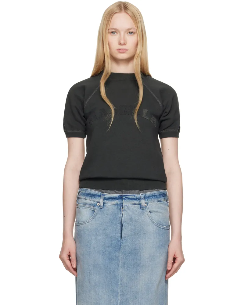 Maison Margiela Black Short Sleeve Sweatshirt 969