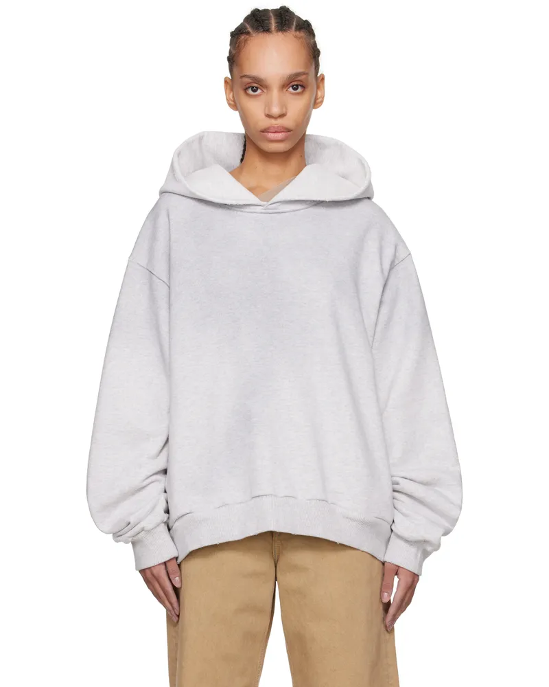 Acne Studios Gray Logo Hoodie 92h