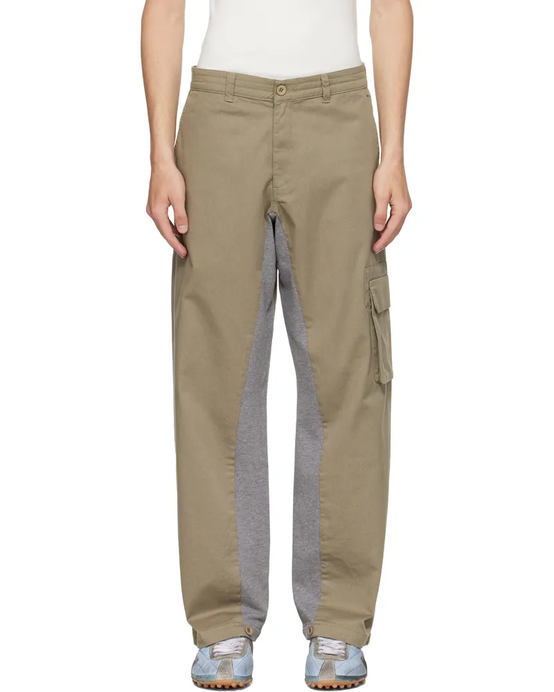 GIMAGUAS Taupe & Gray Adam Cargo Pants Beige-grey