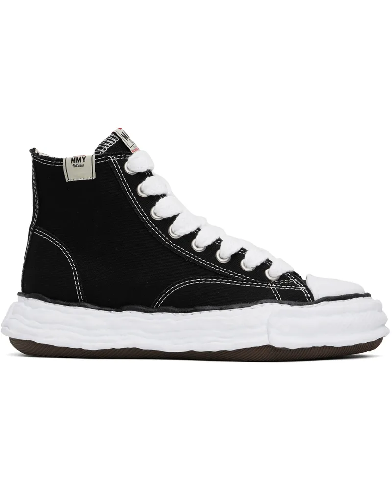 MIHARAYASUHIRO Black Peterson23 OG Sole Canvas High-Top Sneakers Black