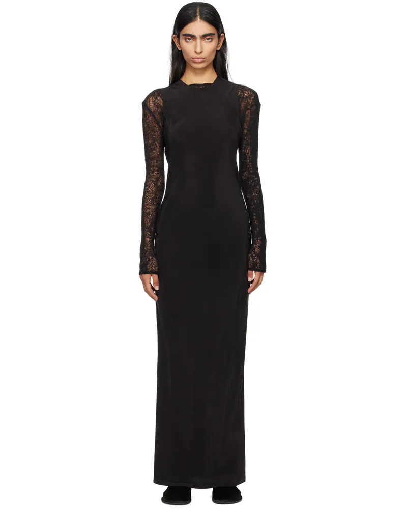 Gabriela Coll Garments Black No.298 Maxi Dress 02