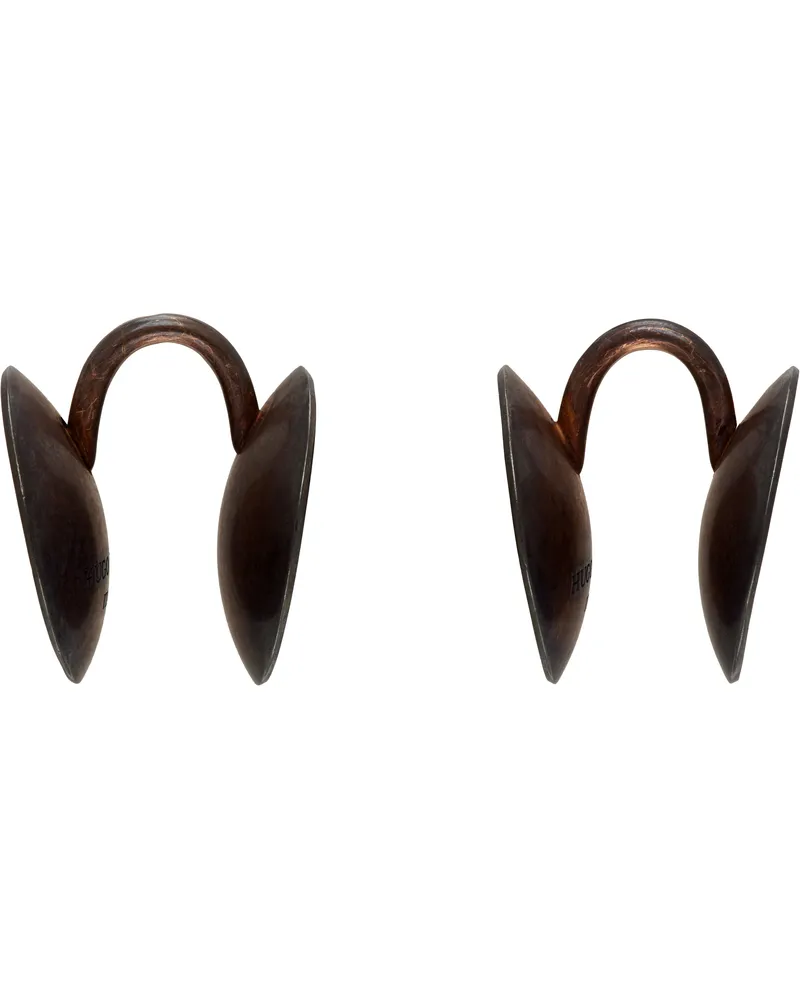 Hugo Kreit Bronze Eclipse Ear Cuffs Antique
