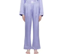 Blue Pleated Pyjama Pants