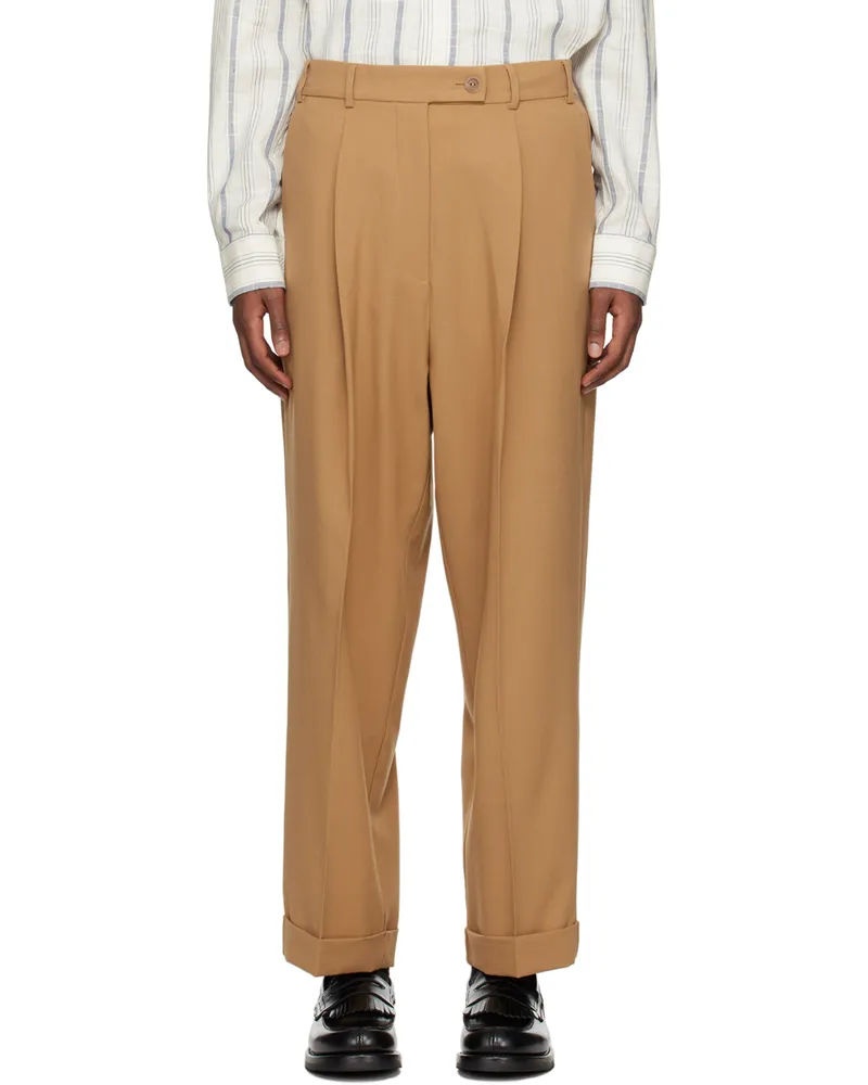 CORDERA Tan Tailoring Trousers Camel