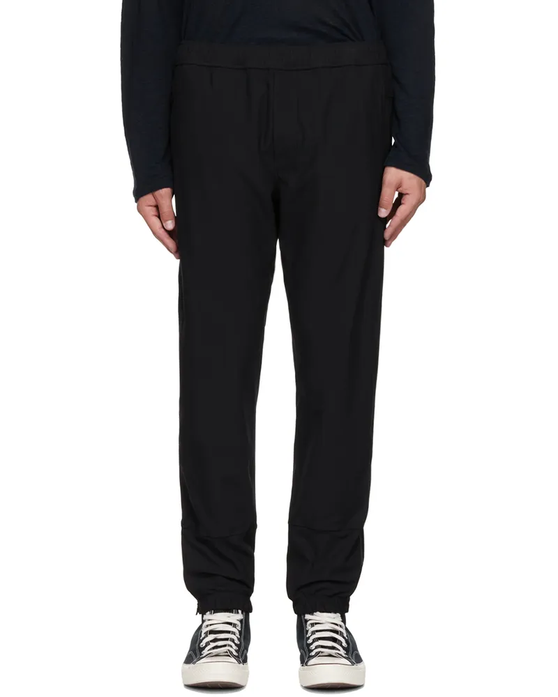 Vince Black Polyester Lounge Pants Black-001blk