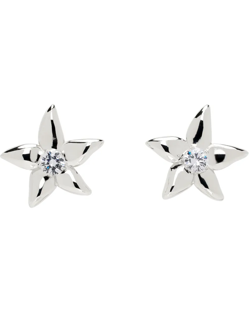 Collina Strada Silver Mega Starlink Earrings Crystal