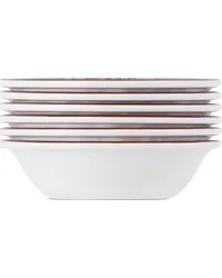 Mario Luca Giusti White Pancale Bowl Set, 6 pcs White