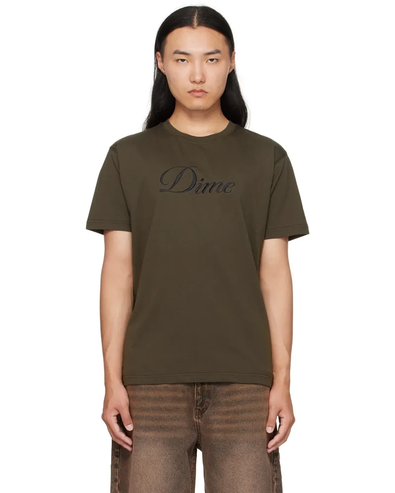 Dime Black Cursive T-shirt Vintage
