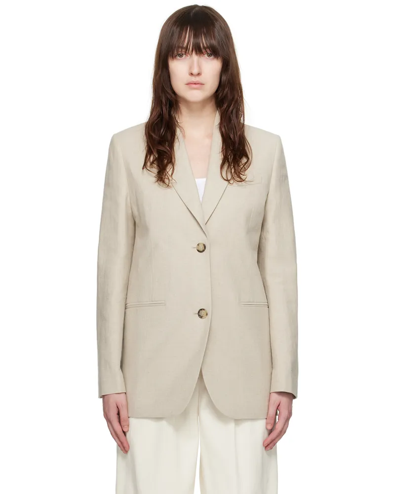 Totême Beige Tailored Blazer 044
