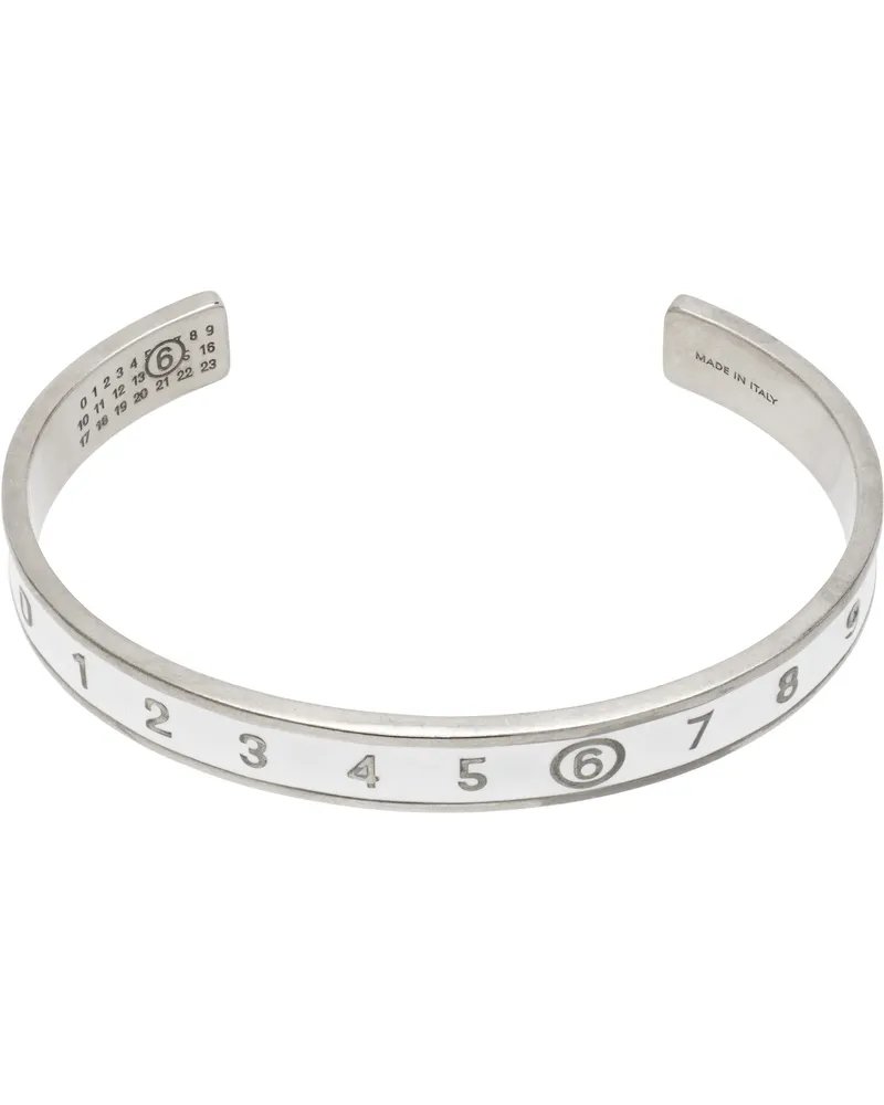 Maison Margiela Silver & White Numeric Bracelet 961