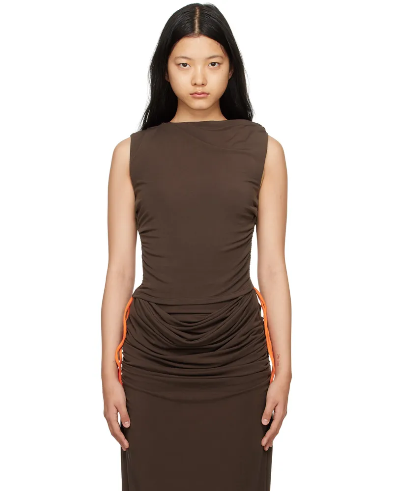 Paris Georgia Brown Estelle Tank Top Cocoa