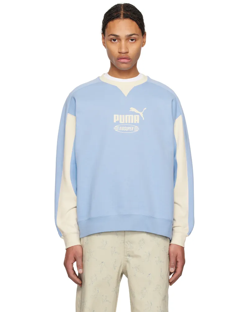 KidSuper Blue PUMA Edition King Crew Sweatshirt Day