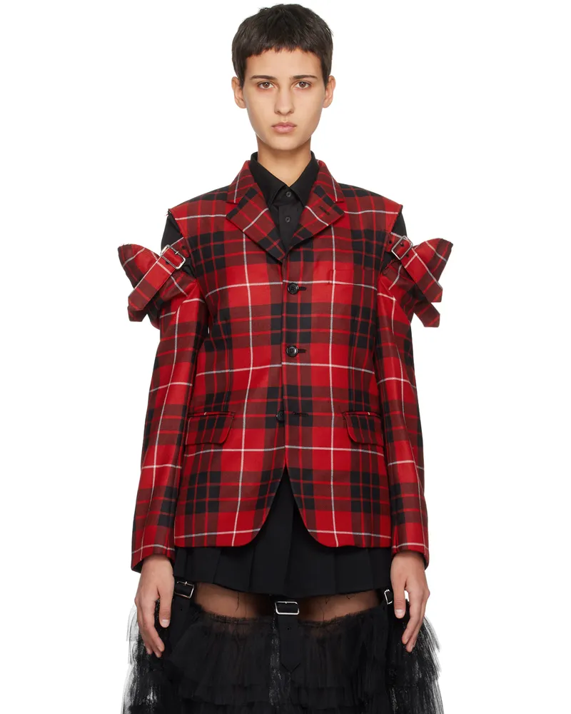Comme des Garçons Red Check Blazer 1