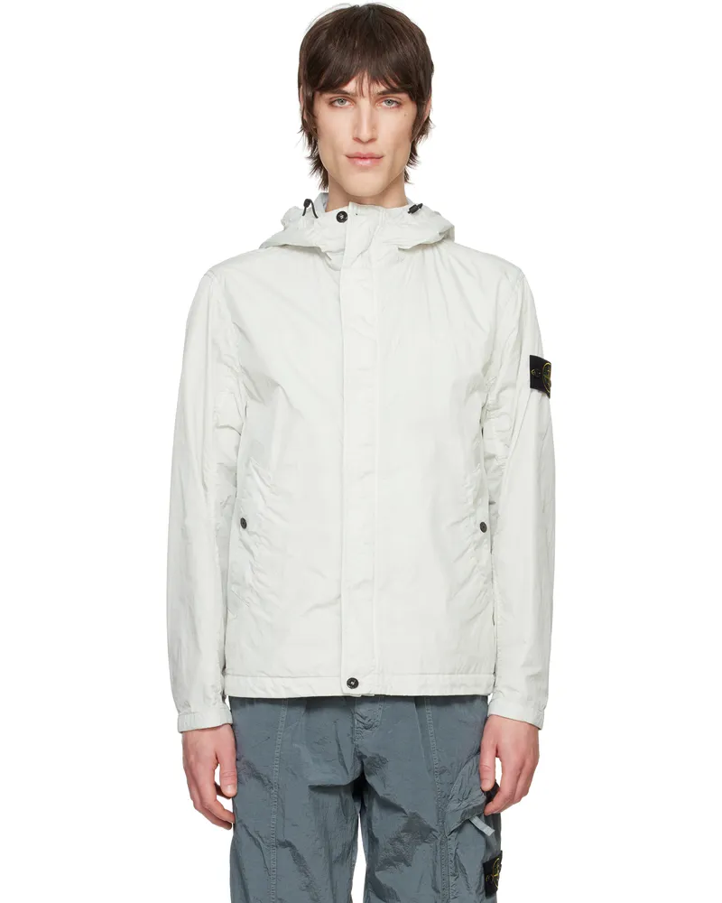 Stone Island Blue Crinkle Reps R-NY Jacket V0041