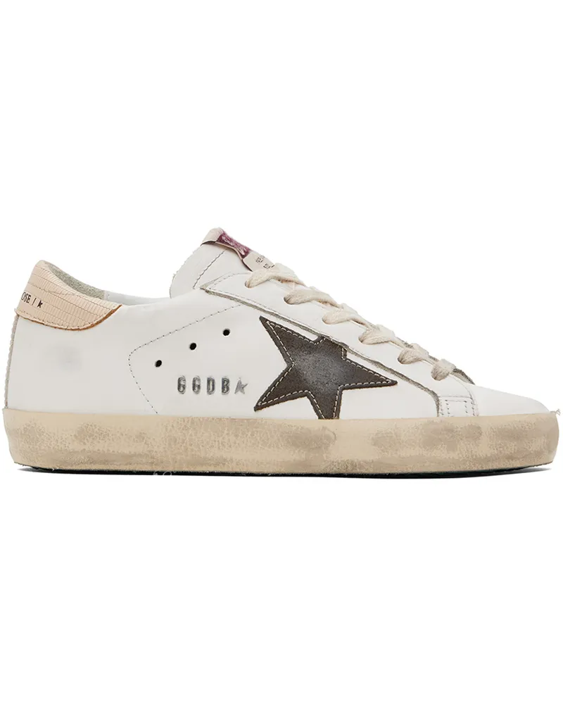 Golden Goose SSENSE Exclusive White & Beige Super-Star Sneakers Tbc