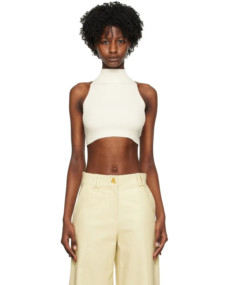 AERON Off-White Zero401 Tank Top Creme