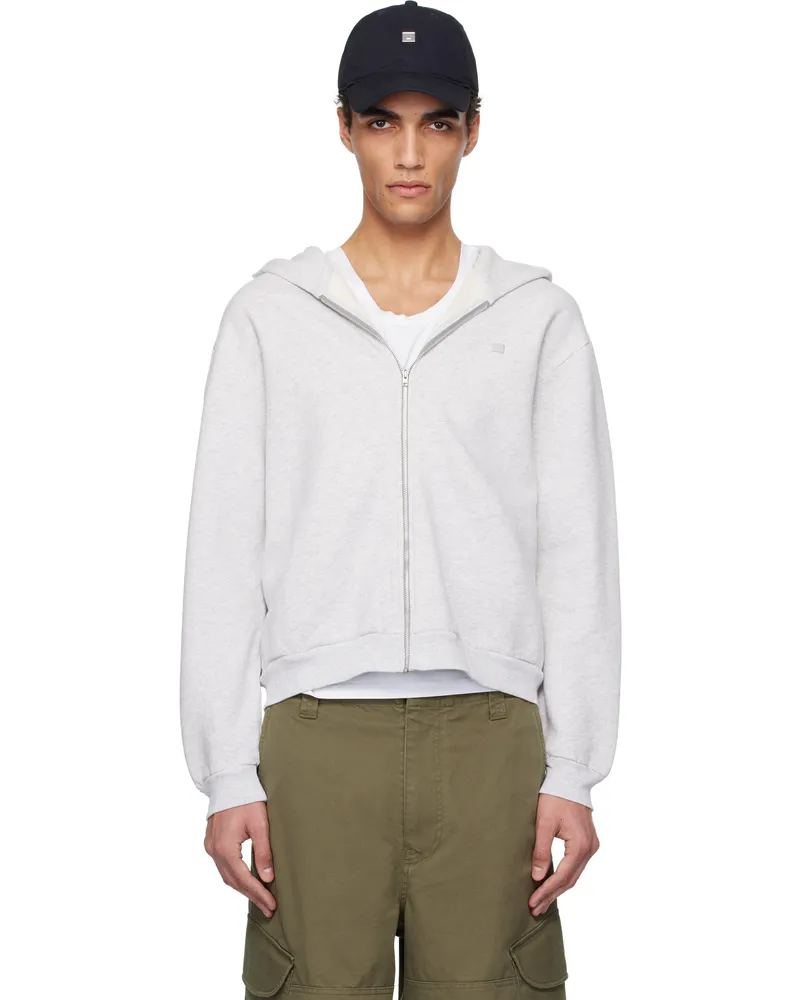 Acne Studios Gray Zipper Hoodie 92h