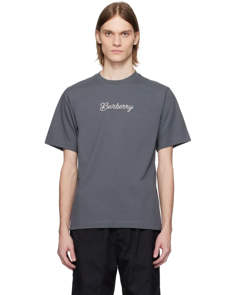 Burberry Gray Surfer Knight Cotton T-shirt Magnet