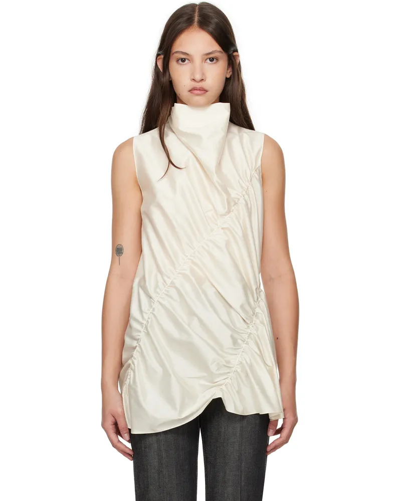 GIA STUDIOS Off-White Renee Tank Top Cream