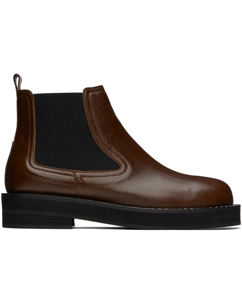 COMME SE-A SSENSE Exclusive Brown Ronda Boots Brown