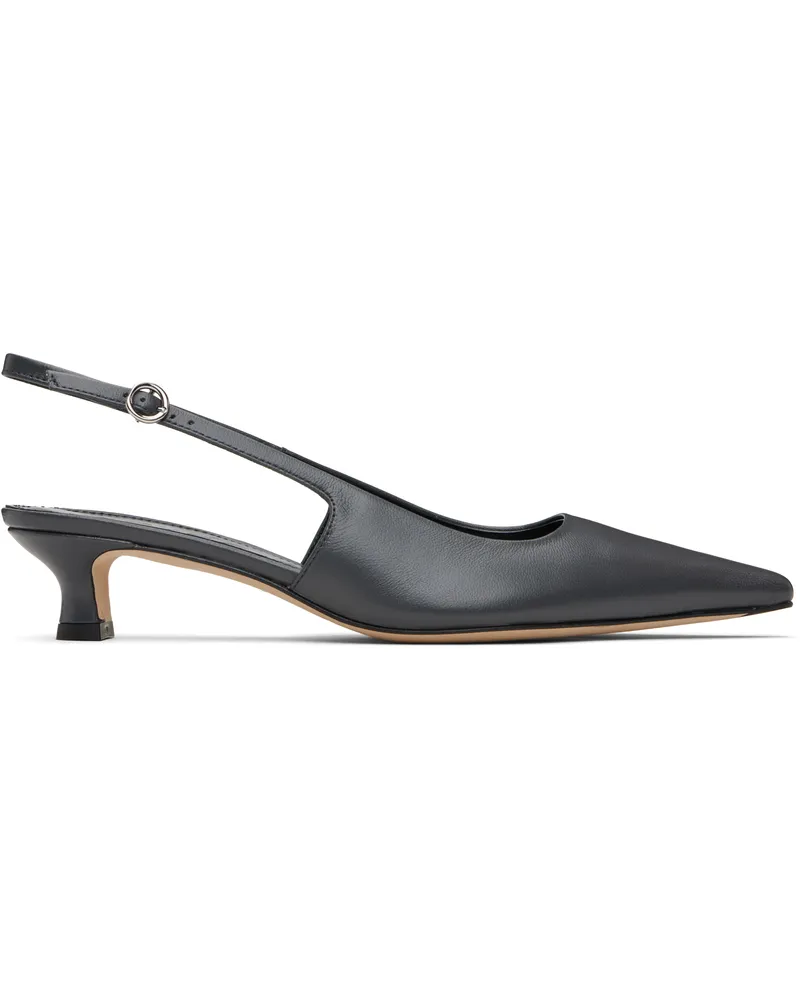 aeyde Gray Catrina Heels Charcoal