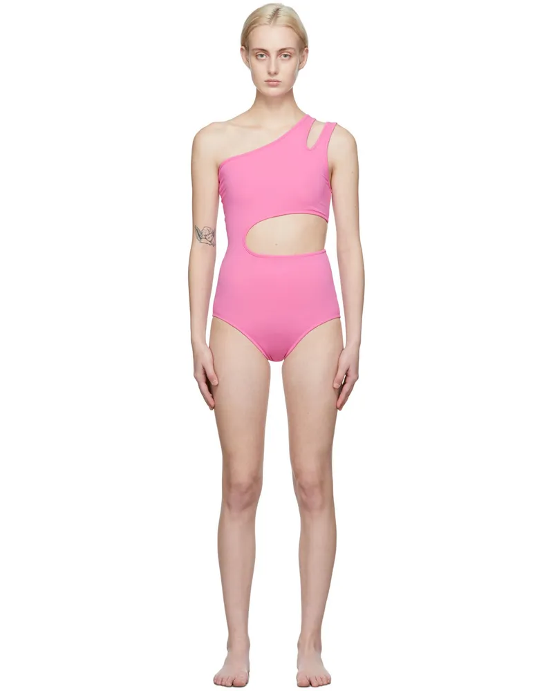 pushBUTTON SSENSE Exclusive Pink Cut-Out Bodysuit Pink