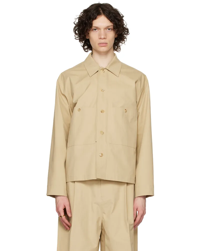 LE 17 SEPTEMBRE Beige Patch Pocket Jacket Beige