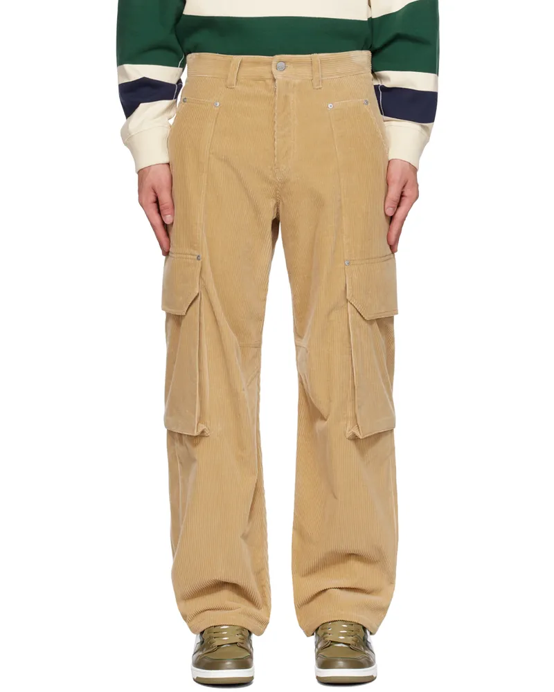 Palm Angels Beige Relaxed-Fit Cargo Pants Beige
