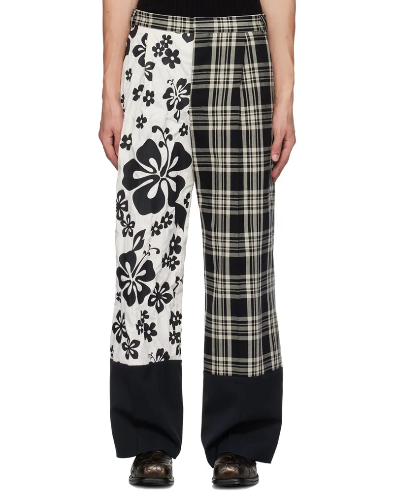 Walter van Beirendonck Black Star Trousers Comb.