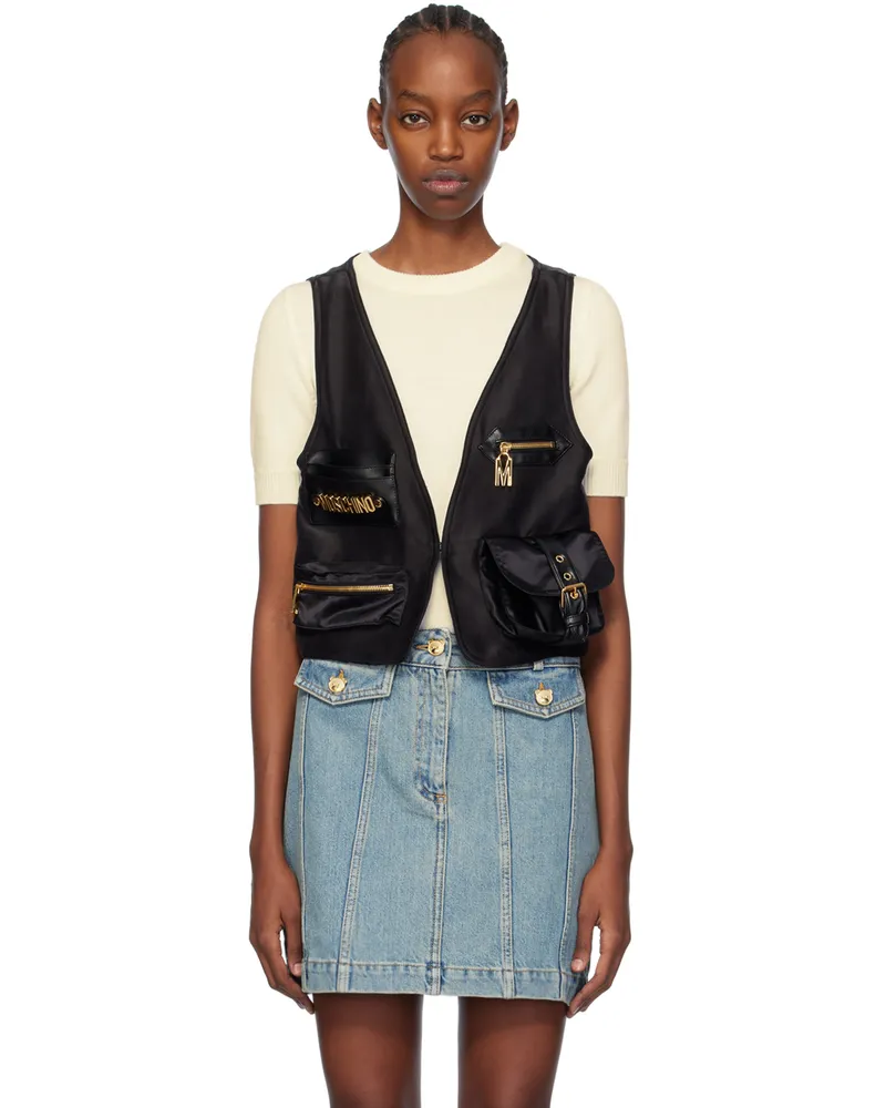 Moschino Black Heavy Vest A1555