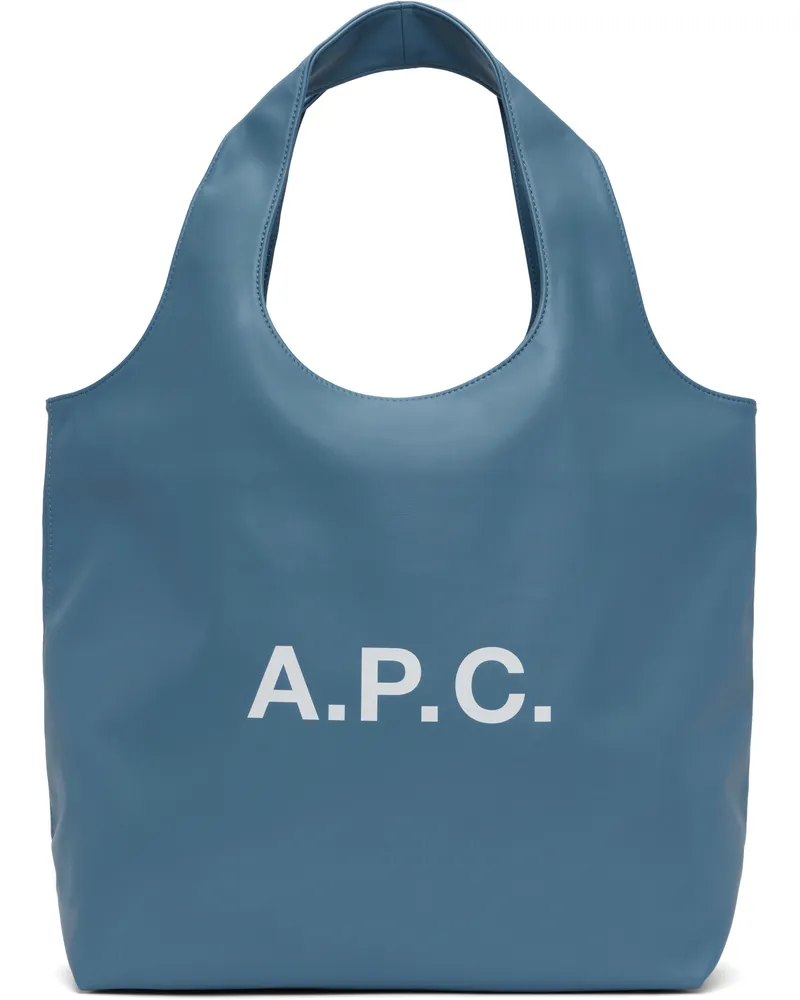 A.P.C. Blue Ninon Tote Iaa