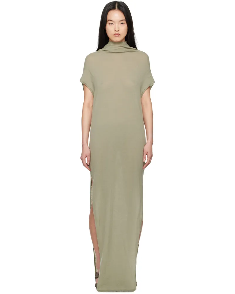 Rick Owens Green Hollywood SL Crater Maxi Dress 15