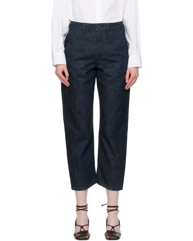 Christophe Lemaire Indigo Twisted Jeans Bl760