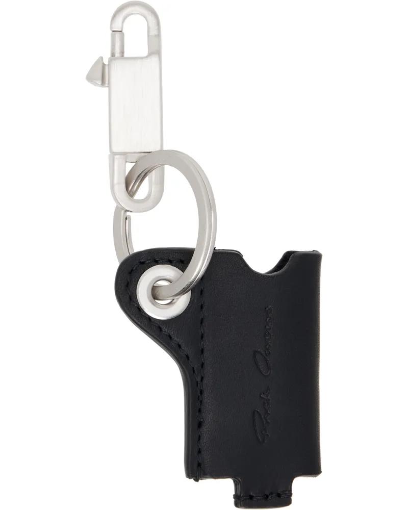 Rick Owens Black Concordians Mini Lighter Holder Keychain 09