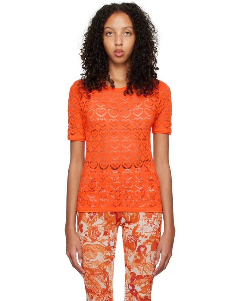 Marco Rambaldi SSENSE Exclusive Orange Blouse 09