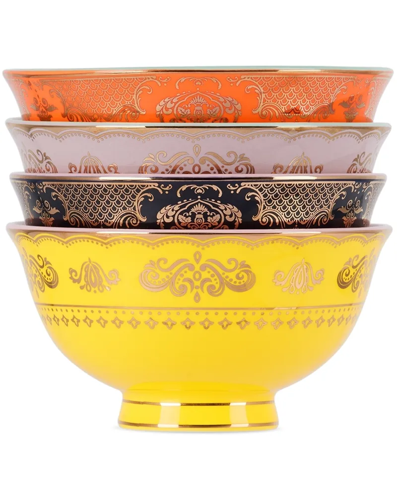 POLSPOTTEN Multicolor Small Grandpa Bowl Set, 4 pcs Multi