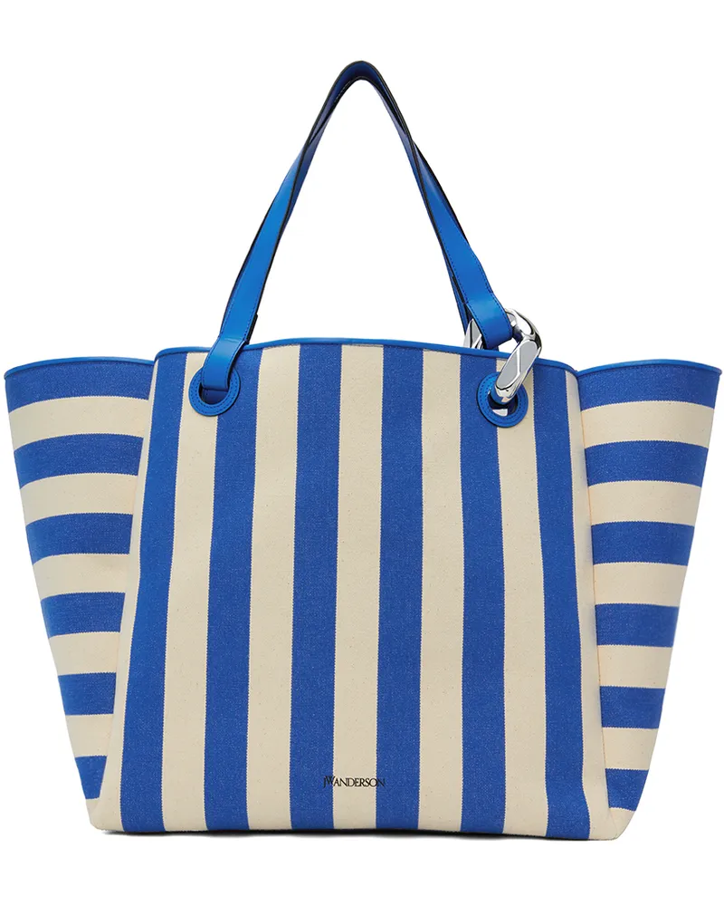 J.W.Anderson Blue & White Large JWA Corner Tote 856