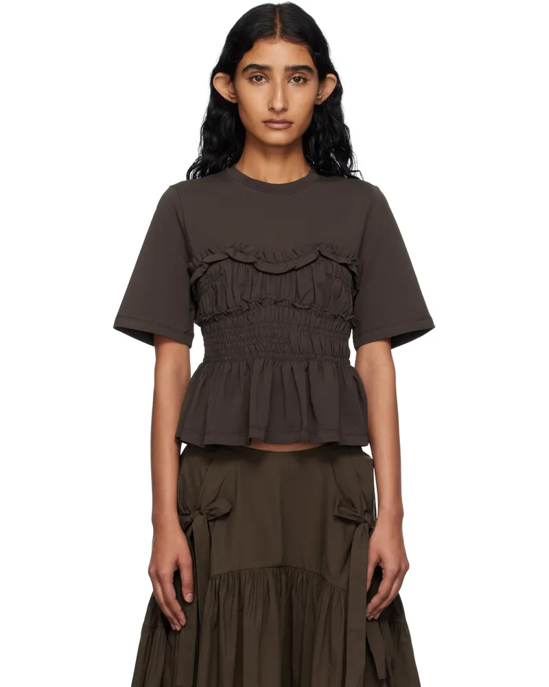 Cecilie Bahnsen Brown Vilde T-shirt Brown
