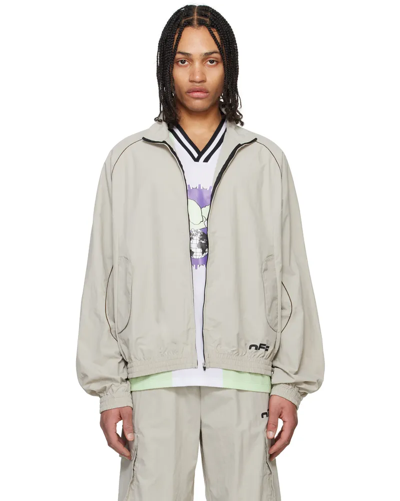 OFF-WHITE Gray Off Split Track Jacket Light