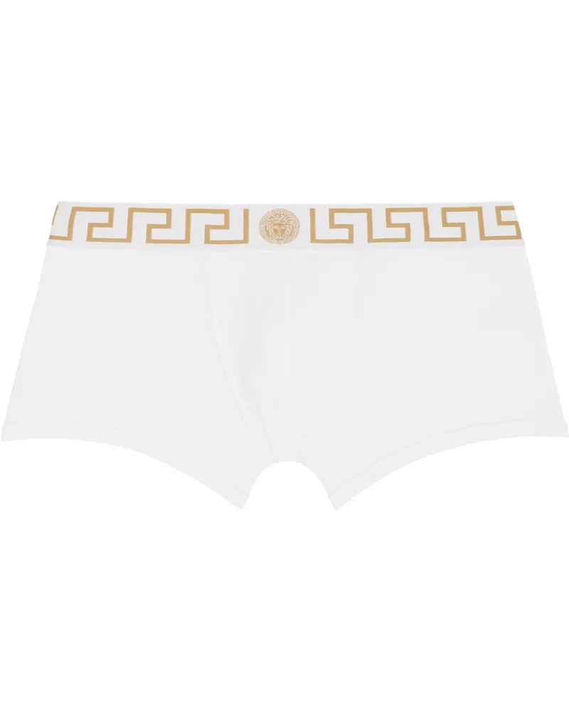 Versace White Greca Border Boxer Briefs A81h-white-