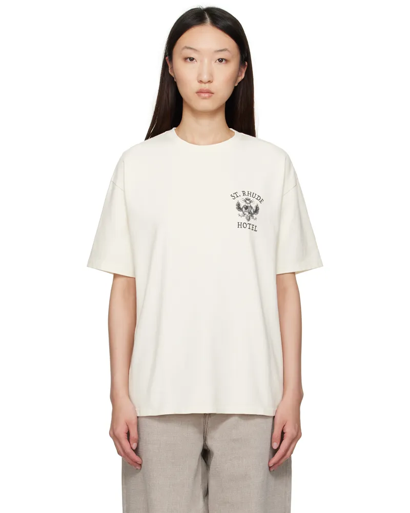 RHUDE Off-White 'St. Rhude' Seal T-shirt 0028